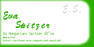 eva spitzer business card